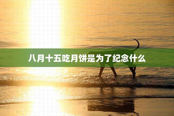 八月十五吃月饼是为了纪念什么