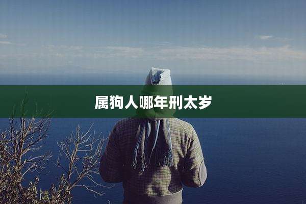 属狗人哪年刑太岁