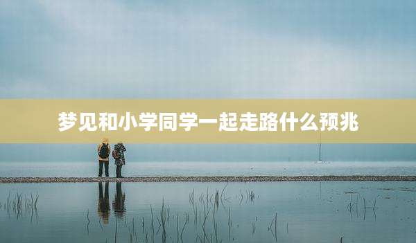 梦见和小学同学一起走路什么预兆