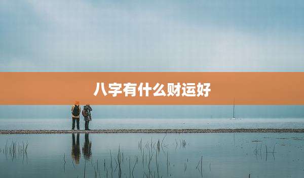 八字有什么财运好