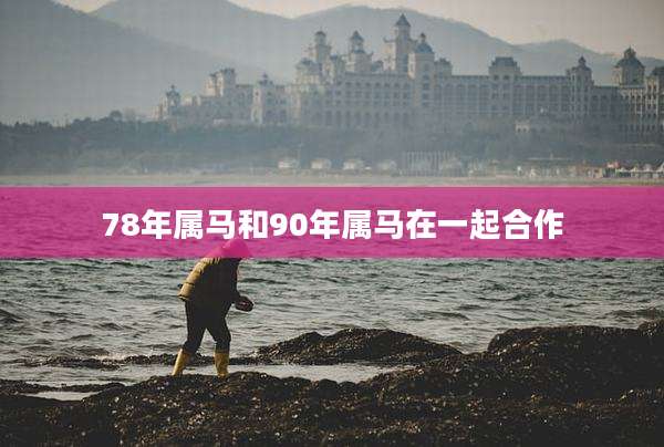 78年属马和90年属马在一起合作
