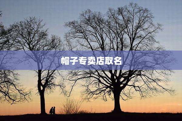 帽子专卖店取名