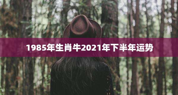 1985年生肖牛2021年下半年运势