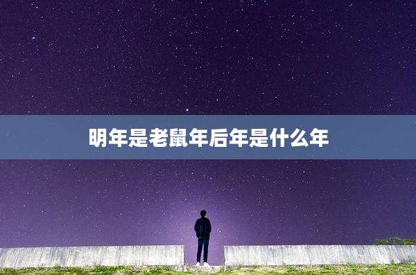 明年是老鼠年后年是什么年