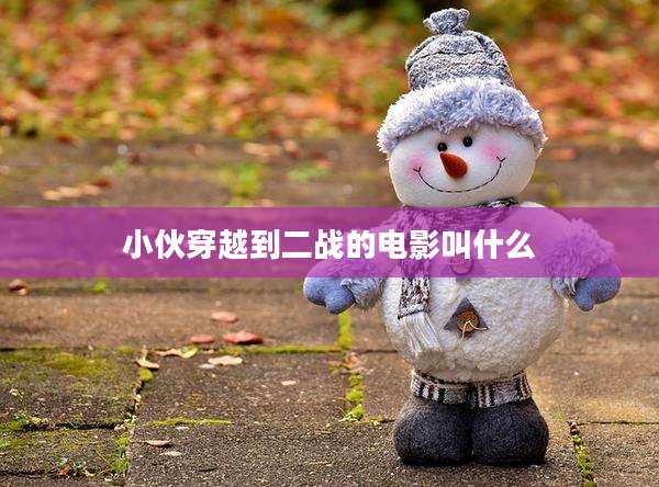 小伙穿越到二战的电影叫什么
