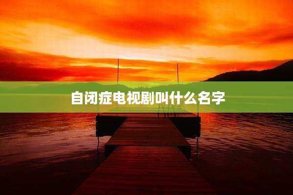 自闭症电视剧叫什么名字