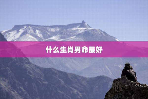 什么生肖男命最好