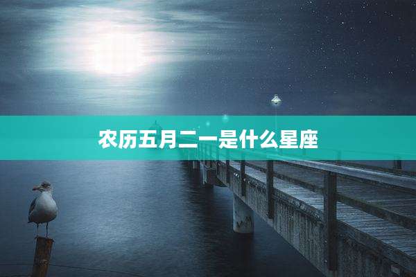 农历五月二一是什么星座