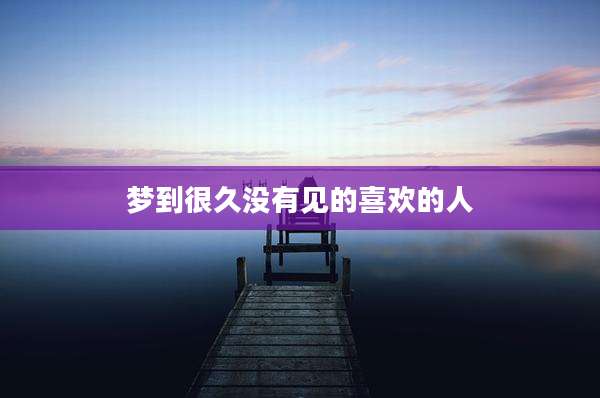 梦到很久没有见的喜欢的人
