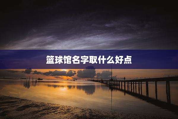 篮球馆名字取什么好点