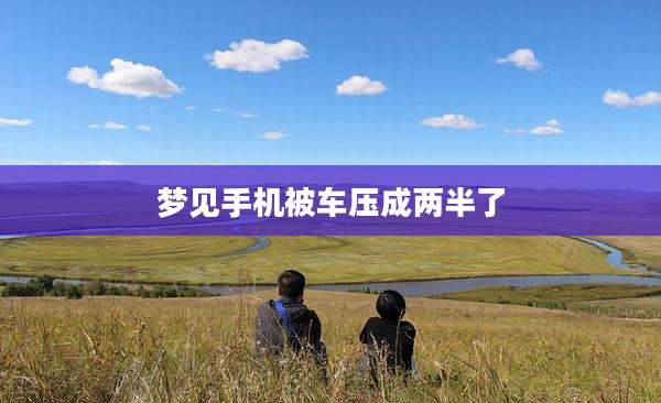 梦见手机被车压成两半了