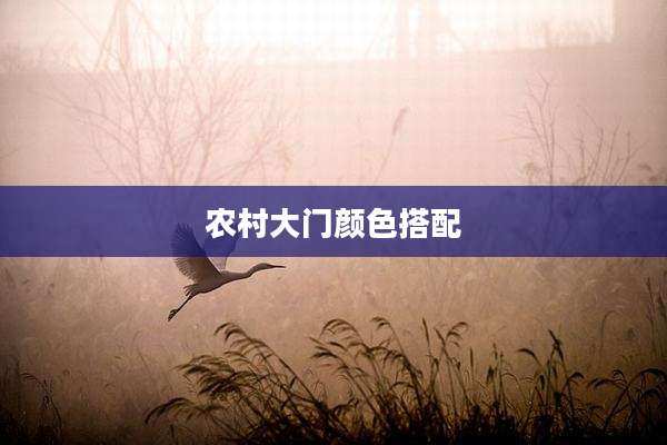 农村大门颜色搭配
