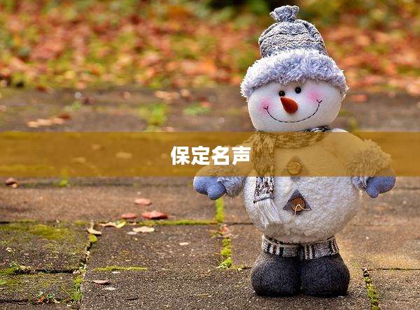 保定名声