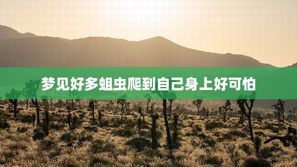 梦见好多蛆虫爬到自己身上好可怕