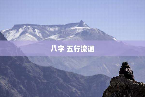 八字 五行流通