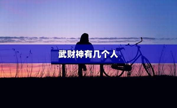 武财神有几个人