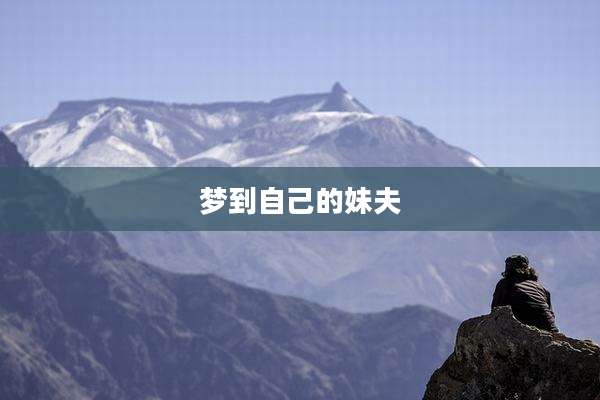 梦到自己的妹夫