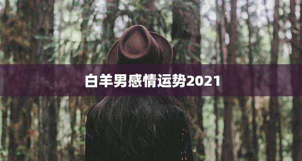 白羊男感情运势2021