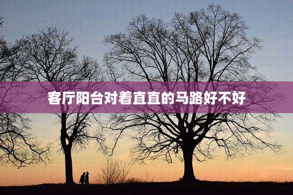 客厅阳台对着直直的马路好不好