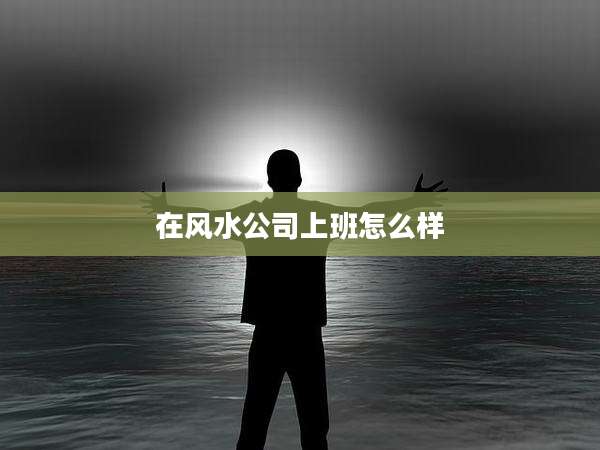 在风水公司上班怎么样