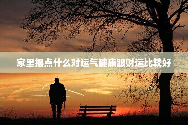 家里摆点什么对运气健康跟财运比较好