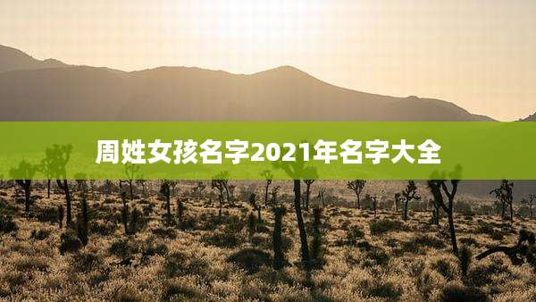 周姓女孩名字2021年名字大全