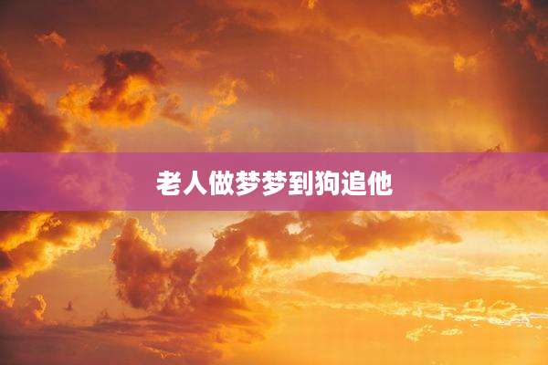 老人做梦梦到狗追他