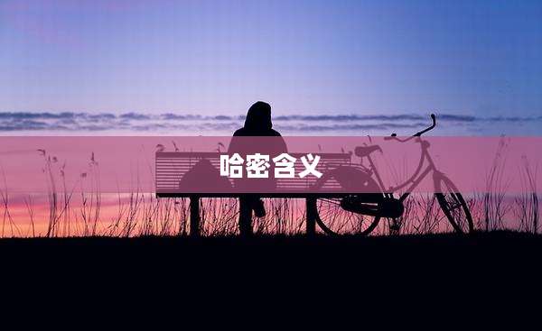 哈密含义