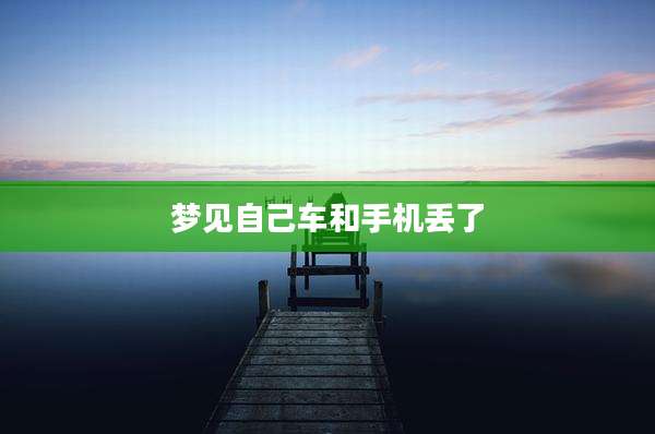 梦见自己车和手机丢了