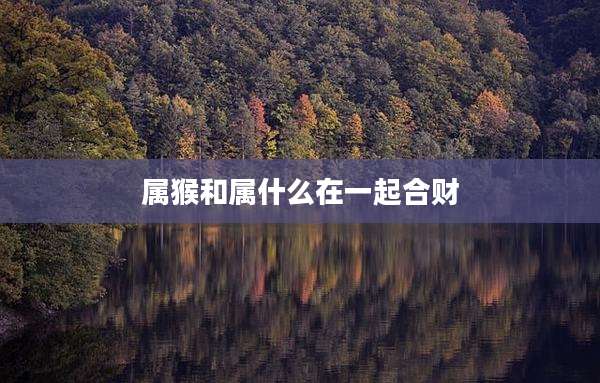 属猴和属什么在一起合财