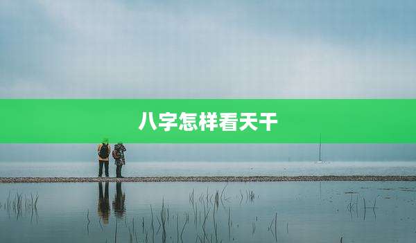 八字怎样看天干