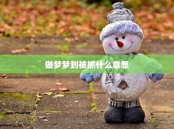 做梦梦到被抓什么意思