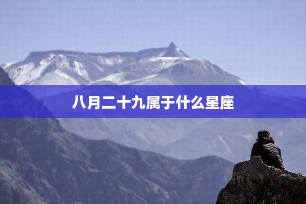 八月二十九属于什么星座