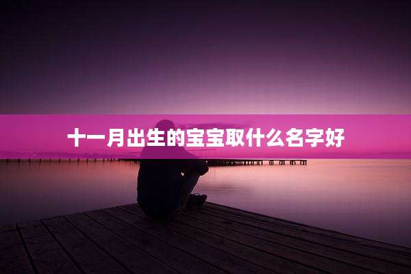 十一月出生的宝宝取什么名字好