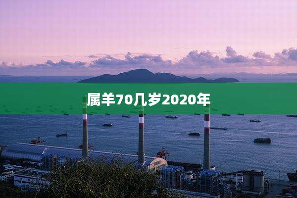 属羊70几岁2020年