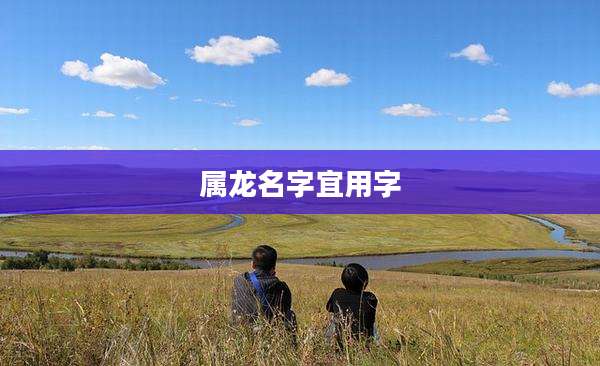 属龙名字宜用字