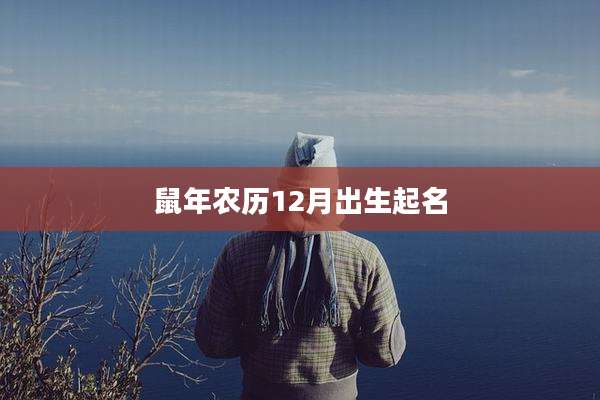 鼠年农历12月出生起名