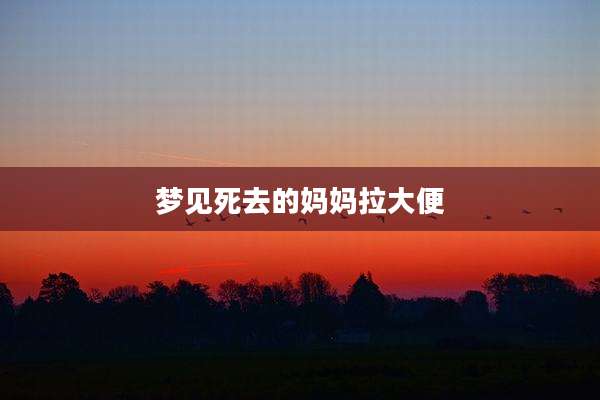 梦见死去的妈妈拉大便
