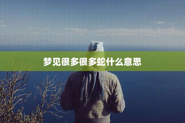 梦见很多很多蛇什么意思