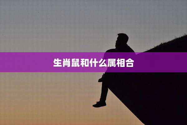 生肖鼠和什么属相合