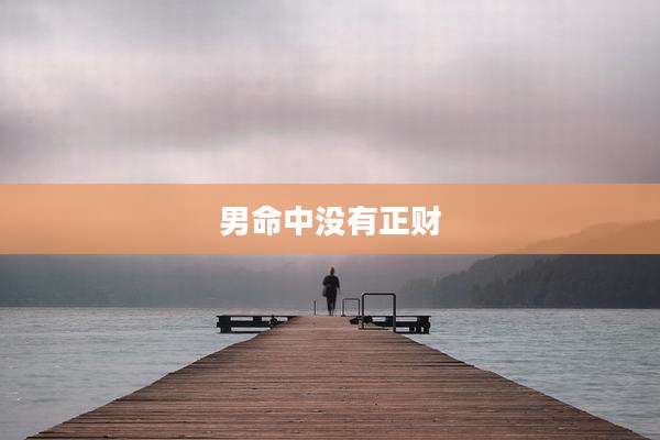 男命中没有正财