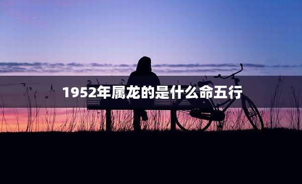 1952年属龙的是什么命五行