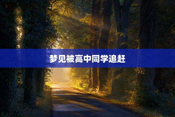 梦见被高中同学追赶