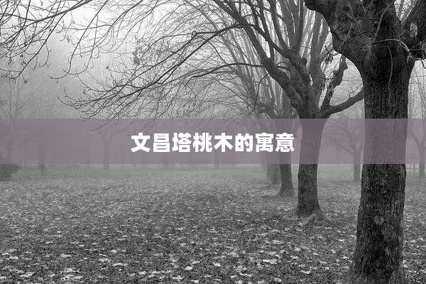文昌塔桃木的寓意