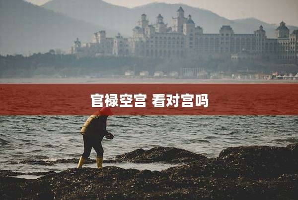 官禄空宫 看对宫吗