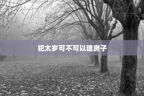 犯太岁可不可以建房子