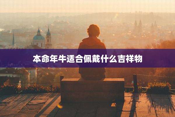 本命年牛适合佩戴什么吉祥物