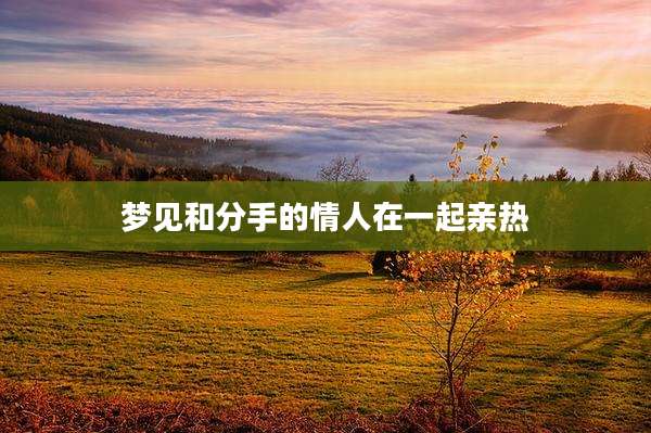 梦见和分手的情人在一起亲热