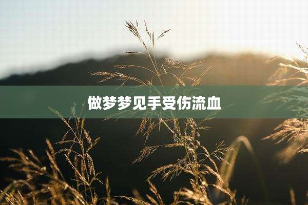 做梦梦见手受伤流血