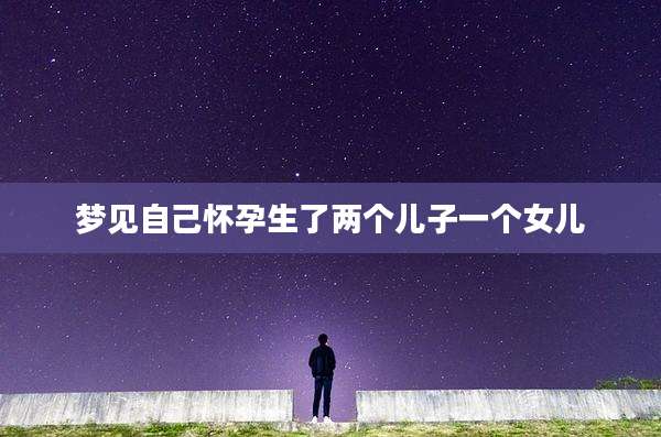 梦见自己怀孕生了两个儿子一个女儿
